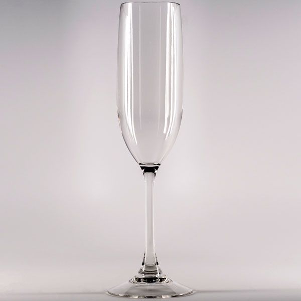 Tritan 5oz Champagne Flute, shown blank before printing